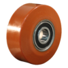 Gietijzeren palletwagenwiel, 100mm diameter, 40mm breed, 560kg draagvermogen, PR214476