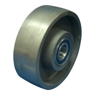 Gietijzeren wiel, 150mm diameter, gietijzeren loopvlak, kogellager, LW493652