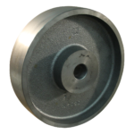 Gietijzeren wiel, 200mm diameter, gietijzeren loopvlak, glijlager, LW687986