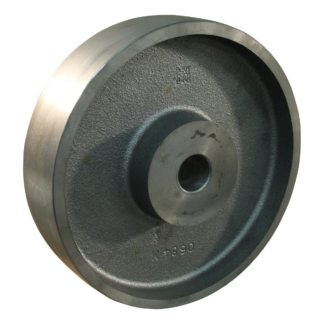 Gietijzeren wiel, 200mm diameter, gietijzeren loopvlak, glijlager, LW687986
