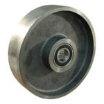 Gietijzeren wiel, 250mm diameter, gietijzeren loopvlak, kogellager, LW136545