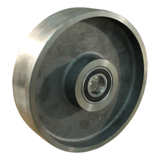 Gietijzeren wiel, 250mm diameter, gietijzeren loopvlak, kogellager, LW136545