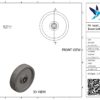 PA wiel, 250mm diameter, PA loopvlak, kogellager - Afbeelding 3