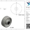 PP wiel, 80mm diameter, PP loopvlak, rollager - Afbeelding 3