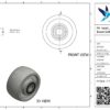 PA wiel, 100mm diameter, PA loopvlak, kogellager - Afbeelding 3