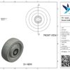 PA wiel, 150mm diameter, PA loopvlak, kogellager - Afbeelding 3