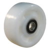 PA wiel, 100mm diameter, PA loopvlak, kogellager, LW252123