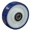 PA wiel, 100mm diameter, PU loopvlak, kogellager, LW195259