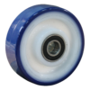 PA wiel, 100mm diameter, PU loopvlak, kogellager RVS, LW847893