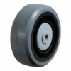 PA wiel, 100mm diameter, elastisch rubber loopvlak, kogellager RVS, LW150267
