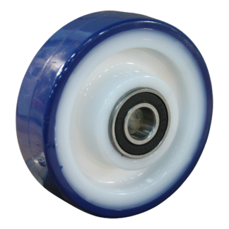 PA wiel, 125mm diameter, PU loopvlak, kogellager, LW721964