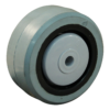 PA wiel, 80mm diameter, elastisch rubber loopvlak, kogellager, LW723875