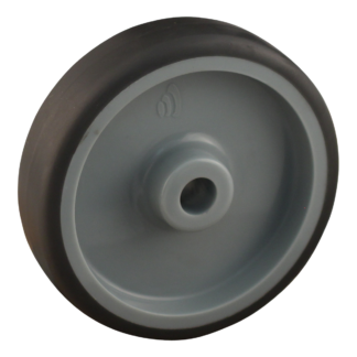 PP wiel, 100mm diameter, TPE loopvlak, glijlager, LW727699