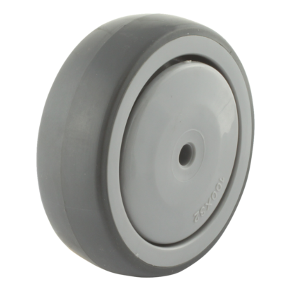 PP wiel, 100mm diameter, TPE loopvlak, kogellager, LW443186