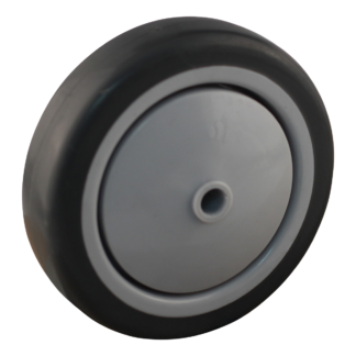 PP wiel, 125mm diameter, TPE loopvlak, kogellager, LW114456