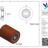 Gietijzeren palletwagenwiel, 82mm diameter, 100mm breed, 950kg draagvermogen - Afbeelding 3