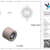 Gietijzeren palletwagenwiel, 50mm diameter, 40mm breed, 250kg draagvermogen - Afbeelding 2
