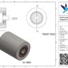 Gietijzeren palletwagenwiel, 85mm diameter, 110mm breed, 1000kg draagvermogen - Afbeelding 3