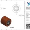 Gietijzeren palletwagenwiel, 80mm diameter, 70mm breed, 650kg draagvermogen - Afbeelding 3