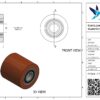 Gietijzeren palletwagenwiel, 80mm diameter, 80mm breed, 700kg draagvermogen - Afbeelding 3