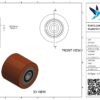 Gietijzeren palletwagenwiel, 82mm diameter, 70mm breed, 650kg draagvermogen - Afbeelding 3
