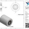 PA palletwagenwiel, 85mm diameter, 100mm breed, 950kg draagvermogen - Afbeelding 2