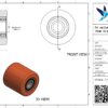 PA palletwagenwiel, 70mm diameter, 70mm breed, 575kg draagvermogen - Afbeelding 2