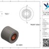 PA palletwagenwiel, 82mm diameter, 70mm breed, 630kg draagvermogen - Afbeelding 3