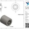 PA palletwagenwiel, 82mm diameter, 90mm breed, 775kg draagvermogen - Afbeelding 3