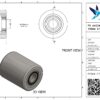 PA palletwagenwiel, 82mm diameter, 100mm breed, 900kg draagvermogen - Afbeelding 2