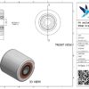 PA palletwagenwiel, 82mm diameter, 80mm breed, 700kg draagvermogen - Afbeelding 3