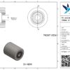 PA palletwagenwiel, 82mm diameter, 100mm breed, 900kg draagvermogen - Afbeelding 3