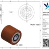 Gietijzeren palletwagenwiel, 70mm diameter, 60mm breed, 470kg draagvermogen - Afbeelding 3
