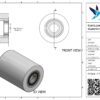 Gietijzeren palletwagenwiel, 85mm diameter, 110mm breed, 1000kg draagvermogen - Afbeelding 3