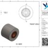 Gietijzeren palletwagenwiel, 85mm diameter, 70mm breed, 650kg draagvermogen - Afbeelding 2