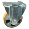 Stalen bokwiel, 100mm diameter, PU loopvlak, kogellager, 132mm bouwhoogte, BW529362