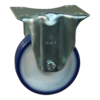 Stalen bokwiel, 125mm diameter, PU loopvlak, glijlager, 154mm bouwhoogte, BW471041