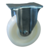Stalen bokwiel, 160mm diameter, PA loopvlak, glijlager, 200mm bouwhoogte, BW402311