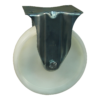 Stalen bokwiel, 200mm diameter, PP loopvlak, rollager, 235mm bouwhoogte, BW807199