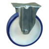 Stalen bokwiel, 200mm diameter, PU loopvlak, glijlager, 235mm bouwhoogte, BW577981