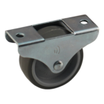 Stalen bokwiel, 32mm diameter, TPE loopvlak, glijlager, 34mm bouwhoogte, BW881394