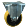 Stalen bokwiel, 80mm diameter, PU loopvlak, kogellager, 111mm bouwhoogte, BW724458