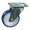 Stalen zwenkwiel, 125mm diameter, PU loopvlak, glijlager, ZW787128