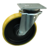 Stalen zwenkwiel, 180mm diameter, PU loopvlak, kogellager, ZW692626