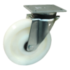 Stalen zwenkwiel, 200mm diameter, PA loopvlak, kogellager, ZW903545