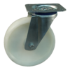 Stalen zwenkwiel, 200mm diameter, PP loopvlak, rollager, ZW123347