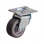 Stalen zwenkwiel, 32mm diameter, TPE loopvlak, glijlager, ZW691404