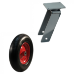 Stalen zwenkwiel, 400mm diameter, PU loopvlak, kogellager, ZW991325