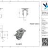 Stalen zwenkwiel, 80mm diameter, PP loopvlak, rollager, dubbele rem, naloop - Afbeelding 3