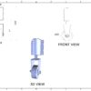 Trapwiel verend, 50mm diameter, niet zwenkbaar - Afbeelding 2